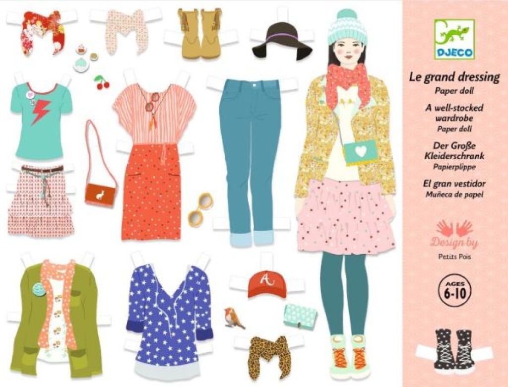Coffret Activités Papier Le Grand Dressing Djeco Coffret Activités Papier Le Grand Dressing de chez Djeco, collection Les plus grands