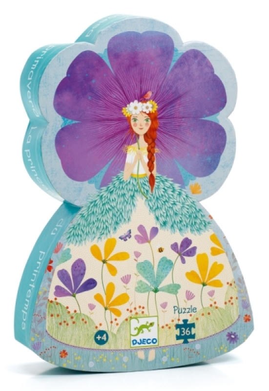 Puzzle Silhouette La Princesse du Printemps Djeco Puzzle Silhouette La Princesse du Printemps de chez Djeco, collection Puzzles silhouettes