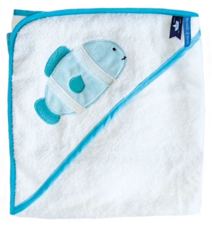 Cape de Bain Poisson Amande Sous Ocean Doudou et Compagnie Cape de Bain Poisson Amande Sous Ocean de chez Doudou et Compagnie, collection Sous l Ocean