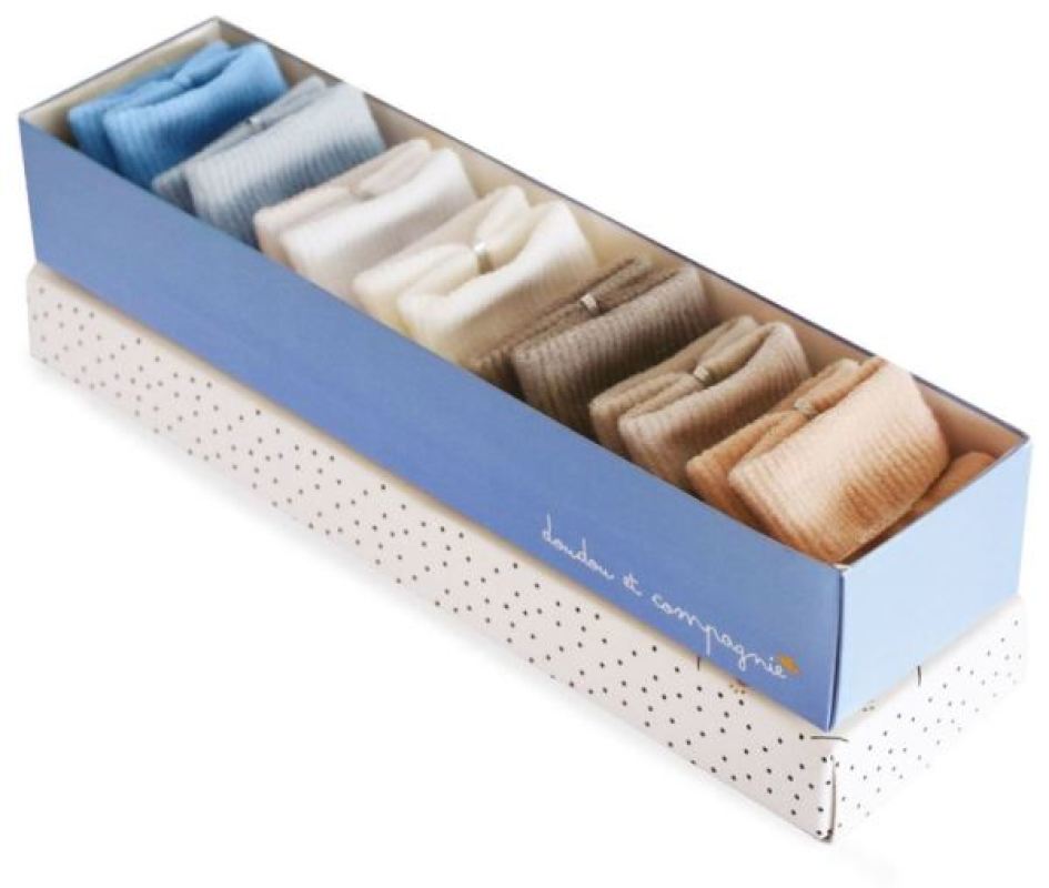 Coffret Semainier Chaussettes Garçon Doudou et Compagnie Coffret Semainier Chaussettes Garçon de chez Doudou et Compagnie, collection Chaussettes et Chaussons