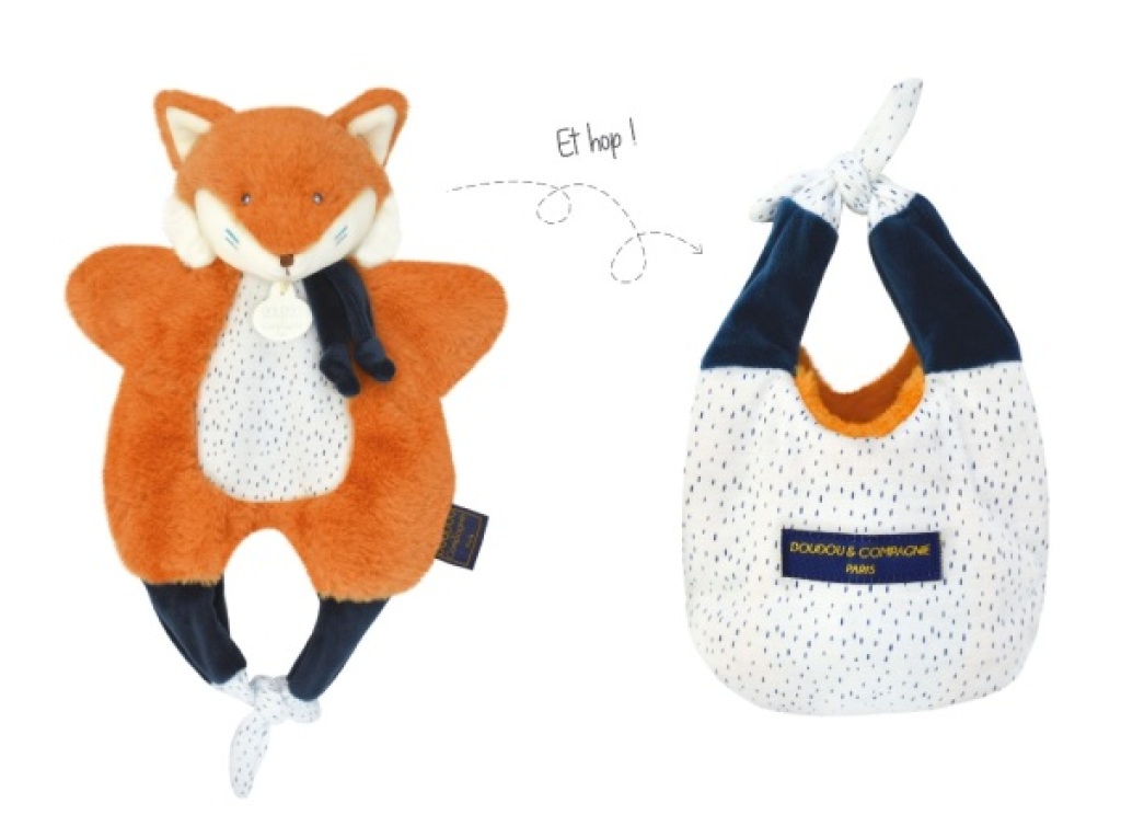 Doudou Amusette Renard Tiwipi Doudou et Compagnie Doudou Amusette Renard Tiwipi de chez Doudou et Compagnie, collection Les Petits Futés de Doudou