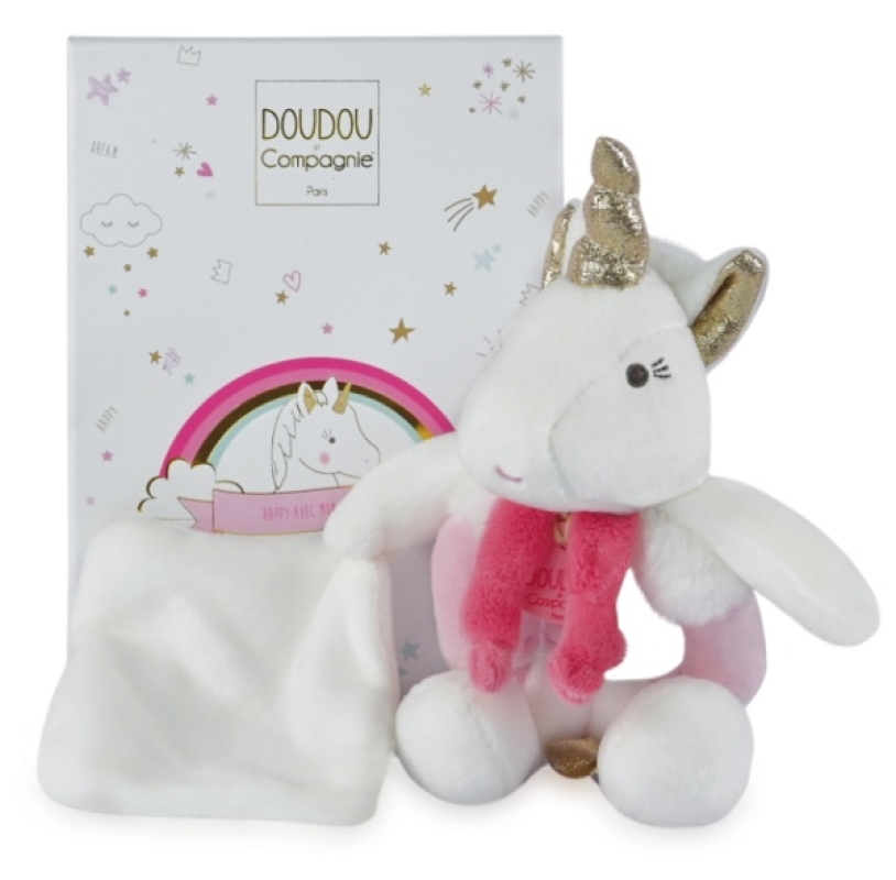 doudou et compagnie licorne argent