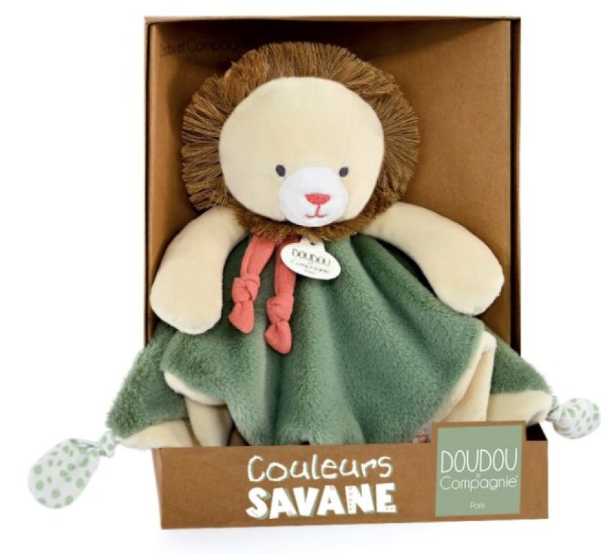 Doudou Lion Couleurs Savane Doudou et Compagnie Doudou Lion Couleurs Savane de chez Doudou et Compagnie, collection Couleurs Savane