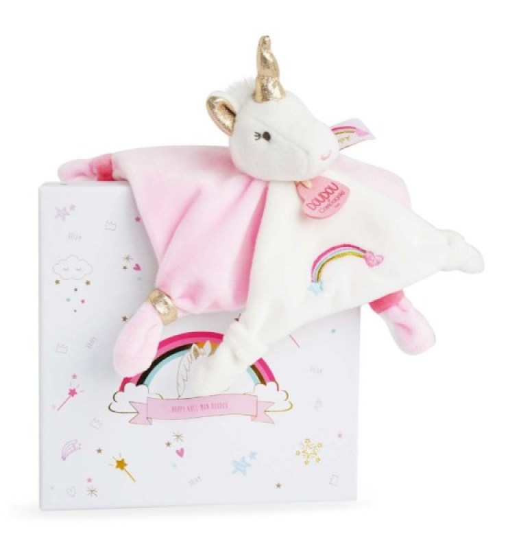 Doudou Lucie La Licorne Doudou et Compagnie Doudou Lucie La Licorne de chez Doudou et Compagnie, collection Ma Jolie Licorne