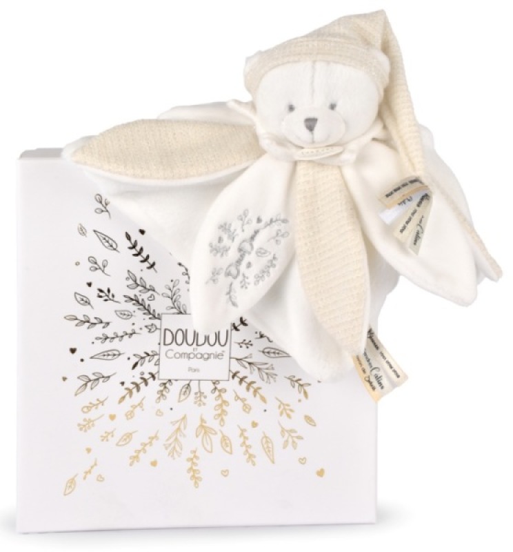 Doudou Ours Blanc Collector Anniversaire 25 ans Doudou et Compagnie Doudou Ours Blanc Collector Anniversaire 25 ans de chez Doudou et Compagnie, collection Doudou Anniversaire 25 ans