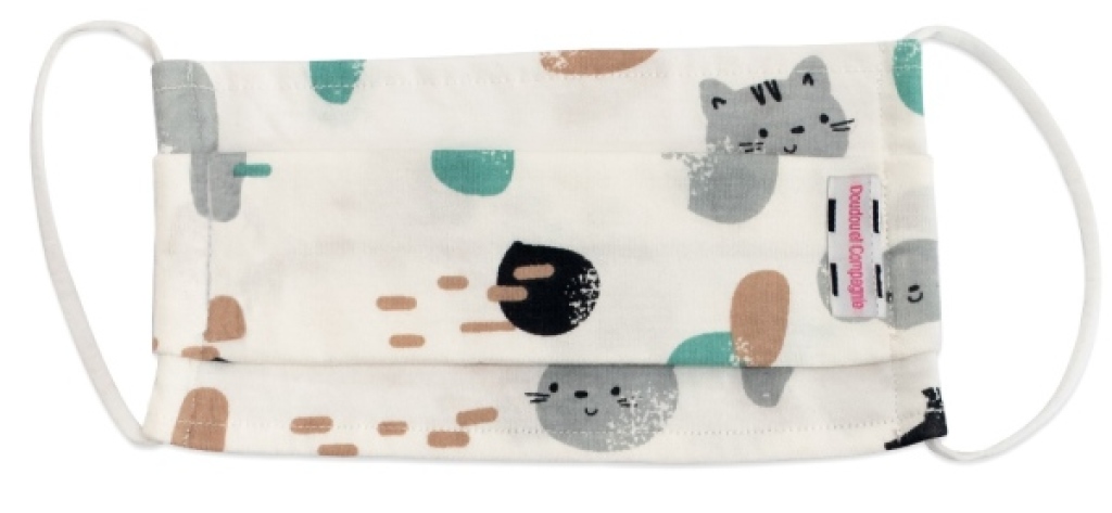 Masque Chat Taille S Doudou et Compagnie Masque Chat Taille S de chez Doudou et Compagnie, collection Protection et Solidarité