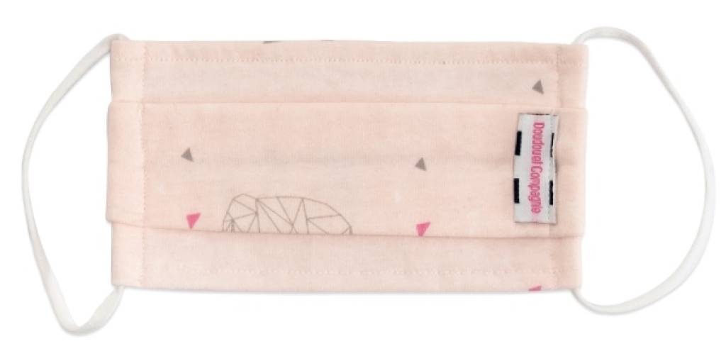 Masque Eléphants Rose Taille M Doudou et Compagnie Masque Eléphants Rose Taille M de chez Doudou et Compagnie, collection Protection et Solidarité