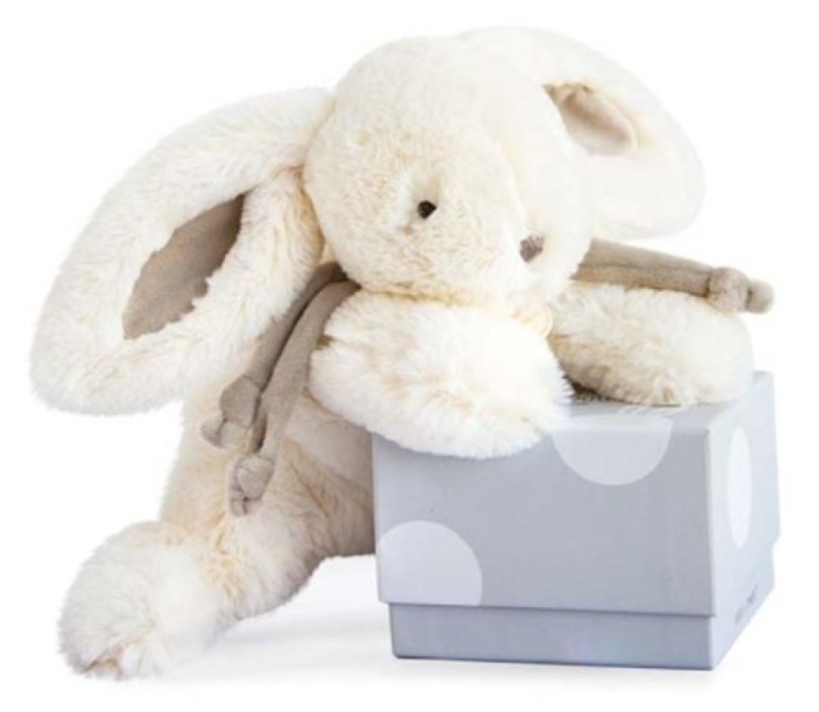 Peluche Lapin Bonbon Taupe - 25 cm Doudou et Compagnie Peluche Lapin Bonbon Taupe - 25 cm de chez Doudou et Compagnie, collection Doudou Tendre