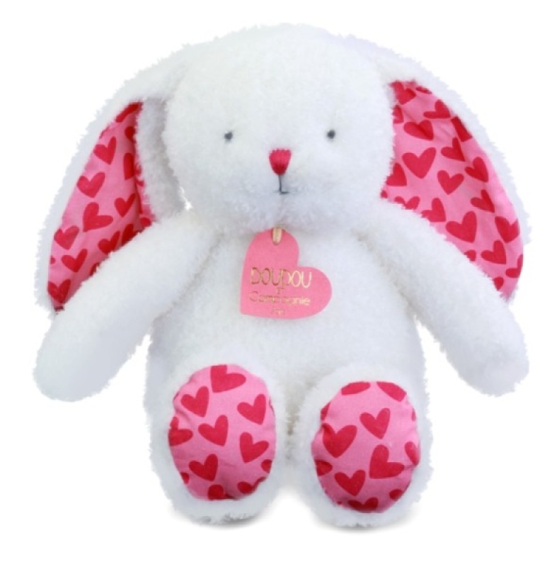 Peluche Lapin Je t aime Doudou et Compagnie Peluche Lapin Je t aime de chez Doudou et Compagnie, collection Happy Doudou to You