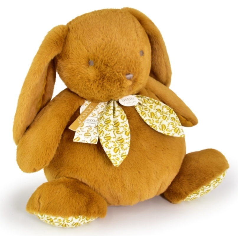 Peluche Lapin Ocre Lapin Doudou Doudou et Compagnie Peluche Lapin Ocre Lapin Doudou de chez Doudou et Compagnie, collection Lapin Doudou