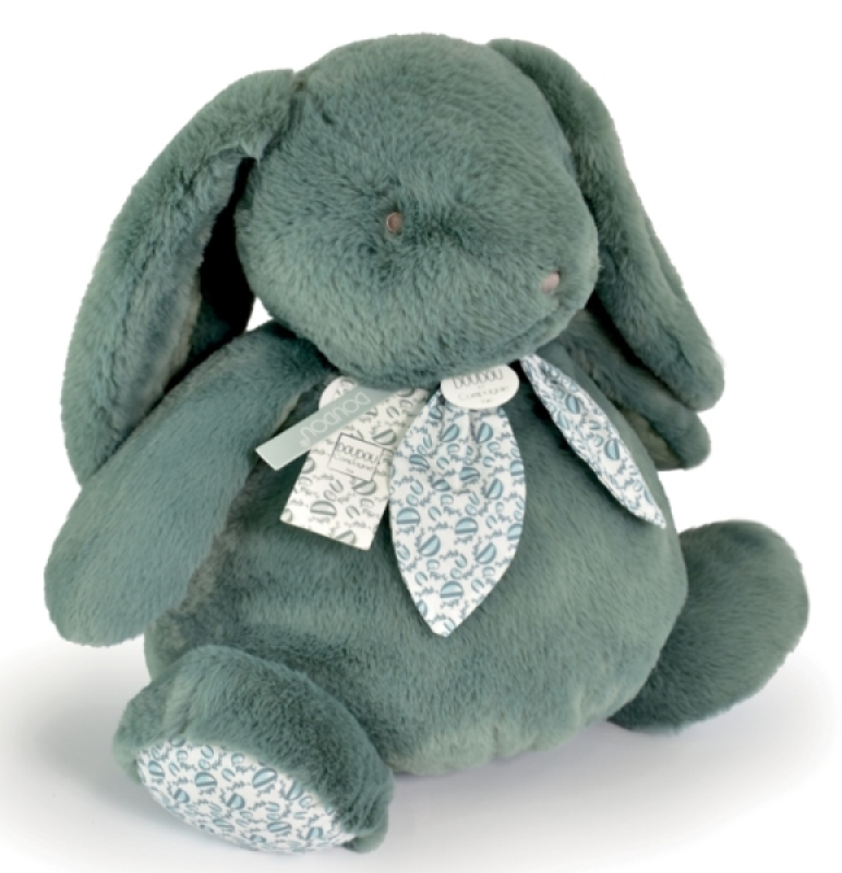 Peluche Lapin Vert Sauge Lapin Doudou Doudou et Compagnie Peluche Lapin Vert Sauge Lapin Doudou de chez Doudou et Compagnie, collection Lapin Doudou