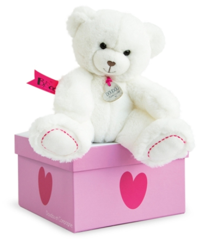 Peluche Ours Blanc Unicef - 22 cm Doudou et Compagnie Peluche Ours Blanc Unicef - 22 cm de chez Doudou et Compagnie, collection UNICEF Doudou et Compagnie