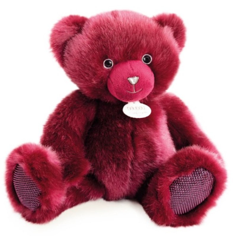 Doudou et Compagnie Peluche Ours Collection Bois de Rose - 30 cm Doudou et Compagnie Peluche Ours Collection Bois de Rose - 30 cm