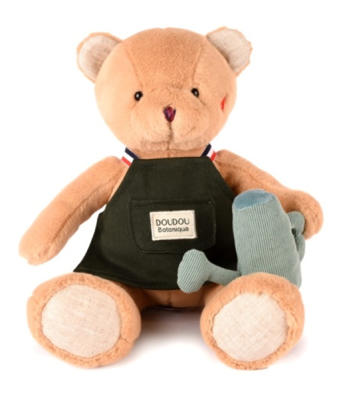Peluche Ours jardinier Botanique Doudou et Compagnie Peluche Ours jardinier Botanique de chez Doudou et Compagnie, collection Botanique