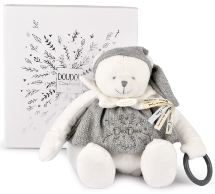 Peluche Pantin Ours Argent Activités Anniversaire 25 ans Doudou et Compagnie Peluche Pantin Ours Argent Activités Anniversaire 25 ans de chez Doudou et Compagnie, collection Doudou Anniversaire 25 ans