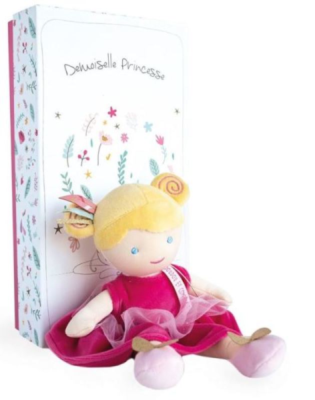 Peluche Poupée Demoiselle Princesse Constance Doudou et Compagnie Peluche Poupée Demoiselle Princesse Constance de chez Doudou et Compagnie, collection Demoiselles Doudou