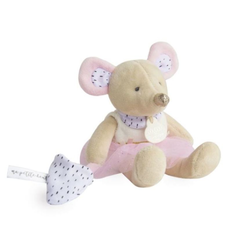 Peluche Souris Suzie La Petite Souris est passée Doudou et Compagnie Peluche Souris Suzie La Petite Souris est passée de chez Doudou et Compagnie, collection La Petite Souris est passée