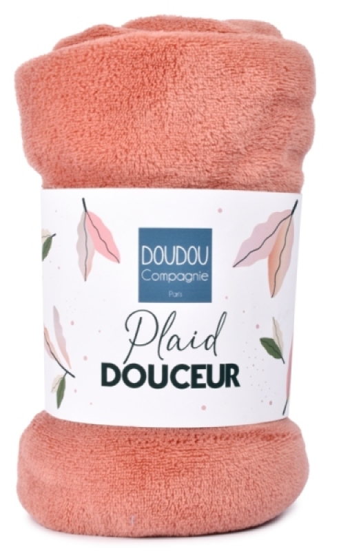 Plaid Douceur Terracota Doudou et Compagnie Plaid Douceur Terracota de chez Doudou et Compagnie, collection Lapin Doudou