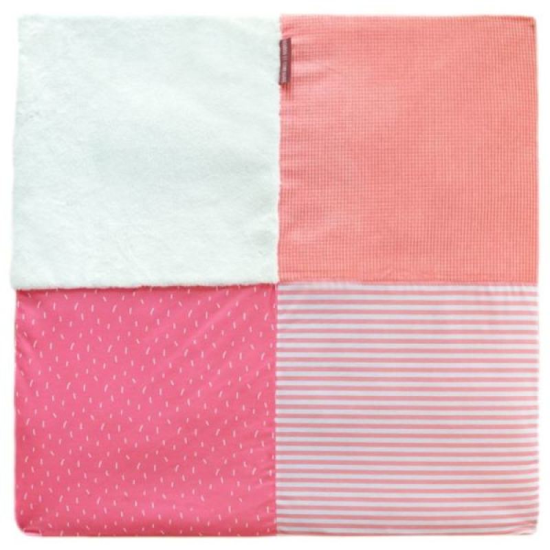 Tapis de Parc Tapidou Mosaique Corail Blanc Doudou et Compagnie Tapis de Parc Tapidou Mosaique Corail Blanc de chez Doudou et Compagnie, collection Tapidou et Tapis d'éveil