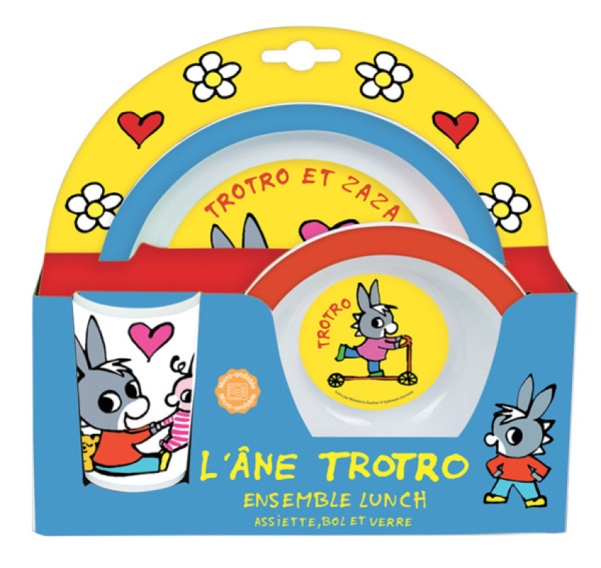 Fun House Coffret Repas Ane Trotro Doudouplanet Livraison Gratuite 24 48h