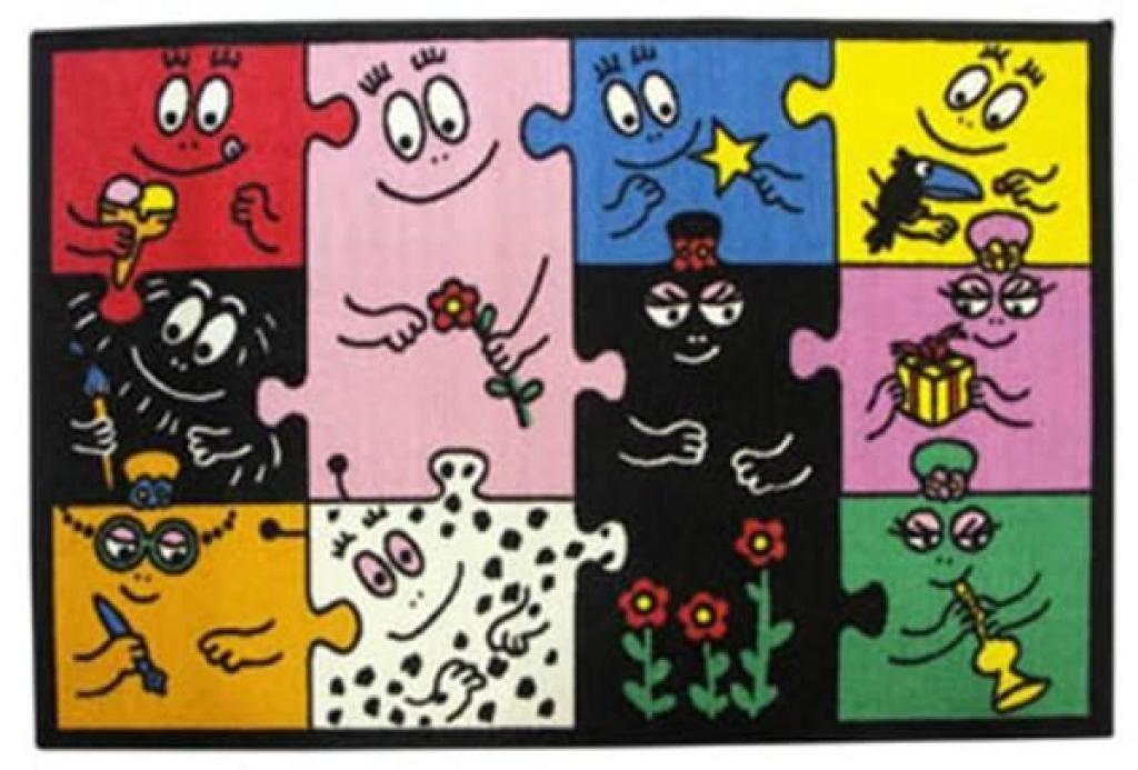 Tapis Puzzle Barbapapa Fun House Tapis Puzzle Barbapapa de chez Fun House, collection Barbapapa