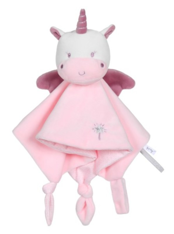 Doudou Carré Licorne Les Ptits Féériques Gipsy Doudou Carré Licorne Les Ptits Féériques de chez Gipsy, collection Les Ptits Feeriques