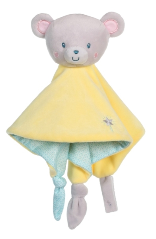 Doudou Carré Souris Les Ptits Féériques Gipsy Doudou Carré Souris Les Ptits Féériques de chez Gipsy, collection Les Ptits Feeriques