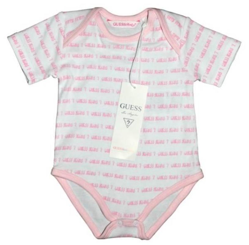 Guess Enfant Body Rose et Blanc 3/6 mois Guess Enfant Body Rose et Blanc 3/6 mois