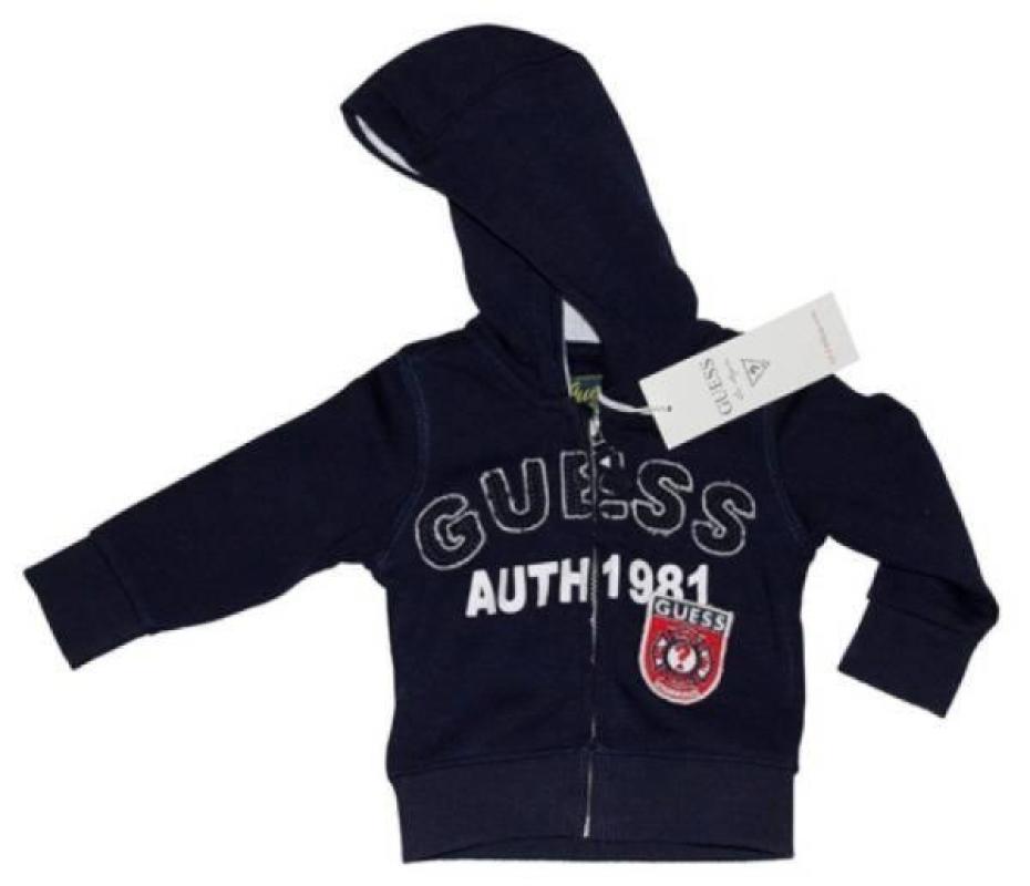 Gilet Zippé à Capuche Bleu Marine - 24 mois Guess Enfant Gilet Zippé à Capuche Bleu Marine - 24 mois de chez Guess Enfant, collection Baby Jeans Boys