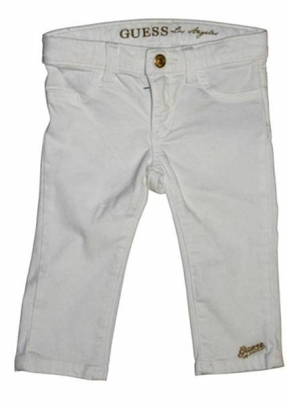 Pantalon Stretch Blanc 9-12 Mois de chez Guess Enfant, collection Baby Jeans Girls
