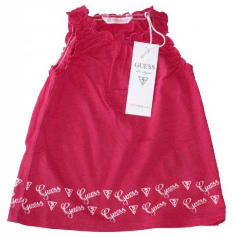 Guess Enfant Robe Rose Exotique 24 mois Guess Enfant Robe Rose Exotique 24 mois