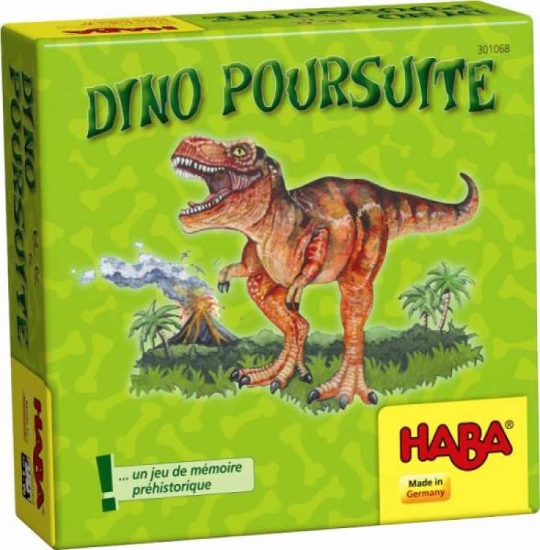 Jeu de Société Dino Poursuite de chez Haba, collection Jeux de Société