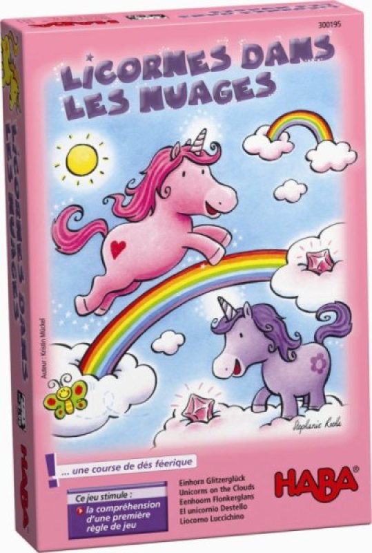 Jeu de Société Licornes dans les Nuages Haba Jeu de Société Licornes dans les Nuages de chez Haba, collection Jeux de Société