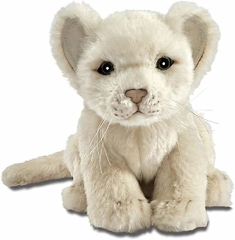 Peluche Bébé Lion Blanc Hansa Peluche Bébé Lion Blanc de chez Hansa, collection En safari dans la savane