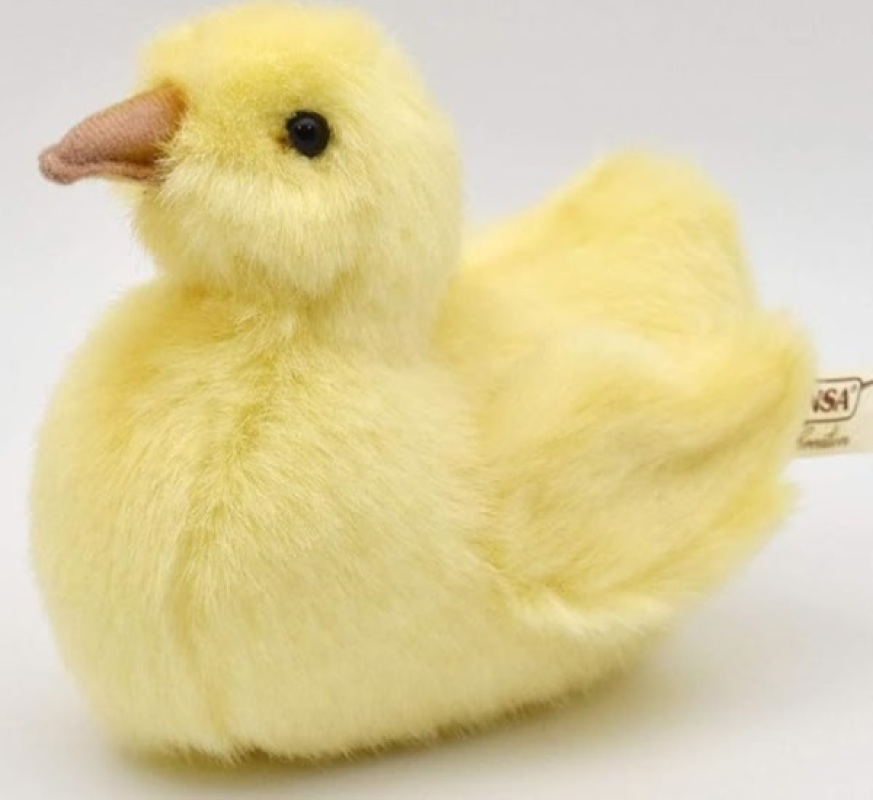 Peluche Caneton Hansa Peluche Caneton de chez Hansa, collection Passez par les prairies et rivieres