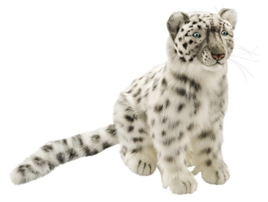 Peluche Léopard des Neiges - 40 cm Hansa Peluche Léopard des Neiges - 40 cm de chez Hansa, collection Animaux du Grand Froid