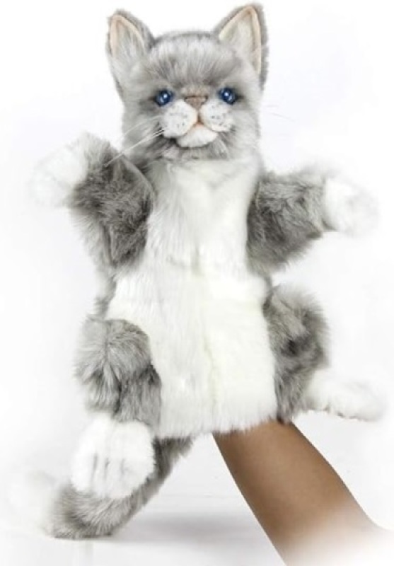 Peluche Marionnette Chat Hansa Peluche Marionnette Chat de chez Hansa, collection Le monde des marionnettes