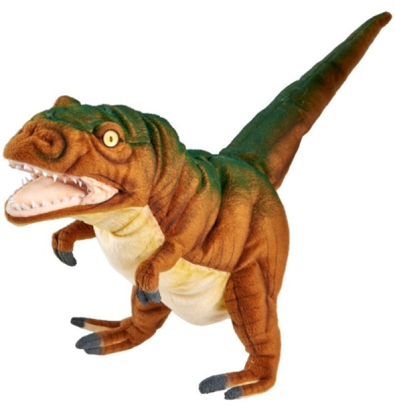Peluche Marionnette Dinosaure T-Rex Hansa Peluche Marionnette Dinosaure T-Rex de chez Hansa, collection Le monde des marionnettes