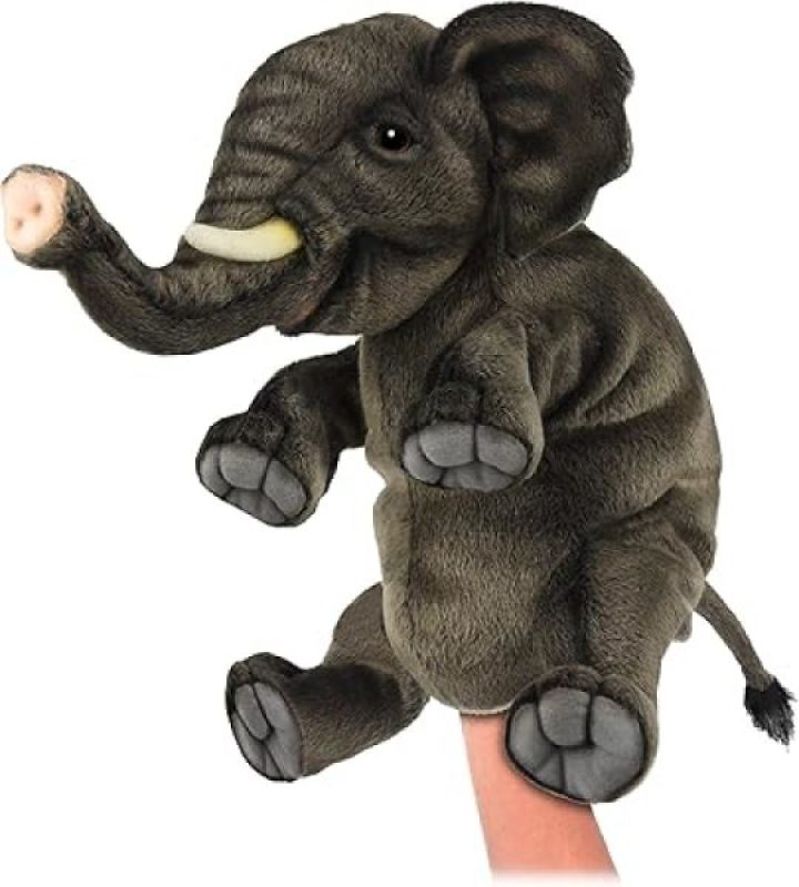 Peluche Marionnette Elephant Hansa Peluche Marionnette Elephant de chez Hansa, collection Le monde des marionnettes