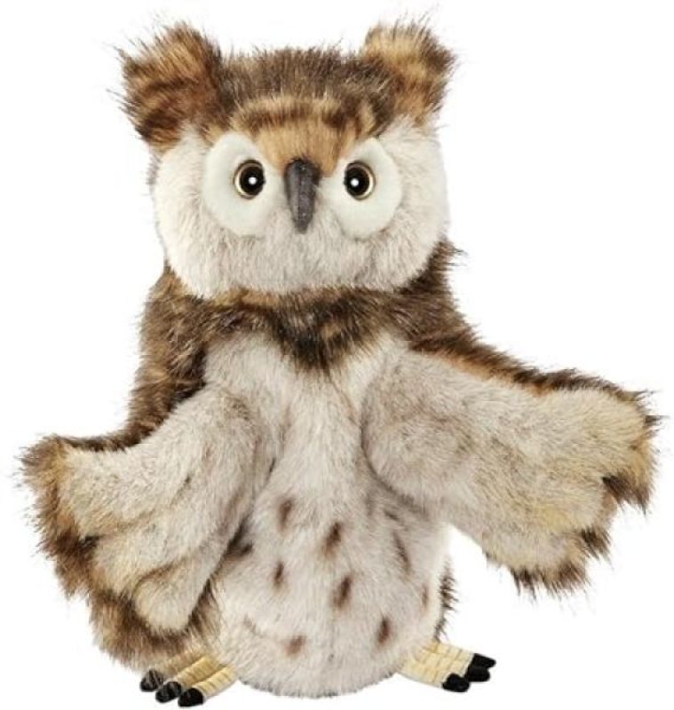 Peluche Marionnette Hibou Hansa Peluche Marionnette Hibou de chez Hansa, collection Le monde des marionnettes