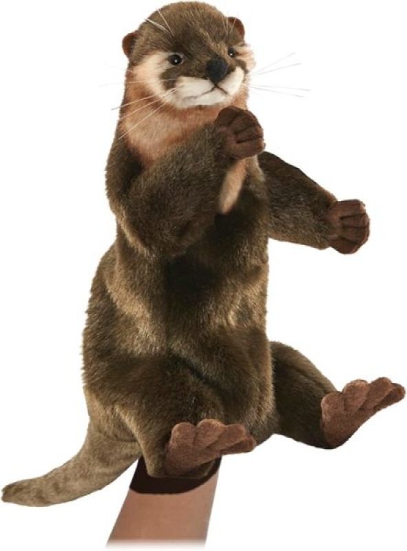 Peluche Marionnette Loutre Hansa Peluche Marionnette Loutre de chez Hansa, collection Le monde des marionnettes