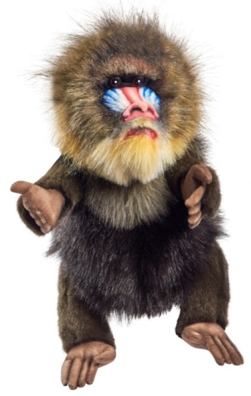 Peluche Marionnette Mandrill Hansa Peluche Marionnette Mandrill de chez Hansa, collection Le monde des marionnettes