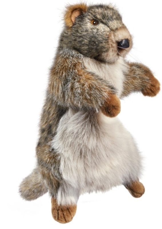 Peluche Marionnette Marmotte Hansa Peluche Marionnette Marmotte de chez Hansa, collection Le monde des marionnettes