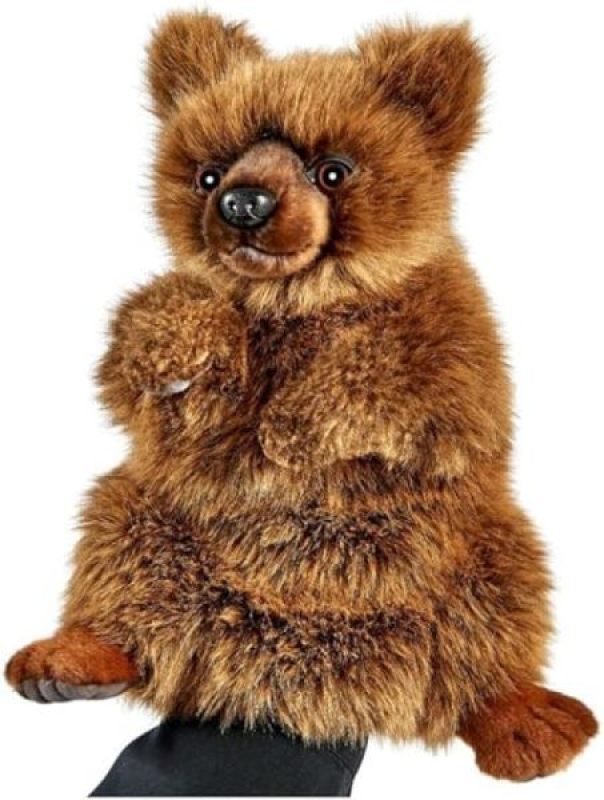 Peluche Marionnette Ours Brun Hansa Peluche Marionnette Ours Brun de chez Hansa, collection Le monde des marionnettes
