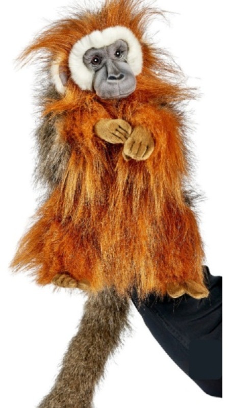 Peluche Marionnette Singe Titi Hansa Peluche Marionnette Singe Titi de chez Hansa, collection Le monde des marionnettes