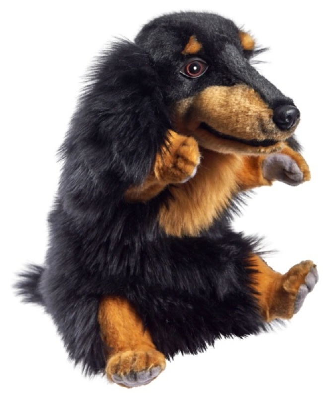 Peluche Marionnette Teckel Hansa Peluche Marionnette Teckel de chez Hansa, collection Le monde des marionnettes