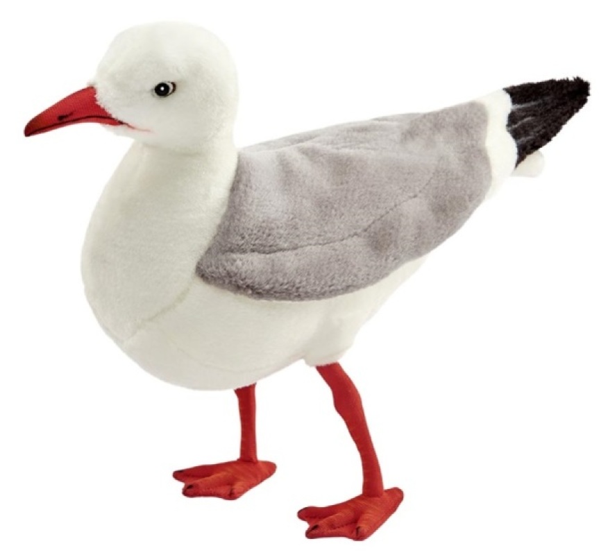 Peluche Mouette Hansa Peluche Mouette de chez Hansa, collection Plongez dans les mers et océans