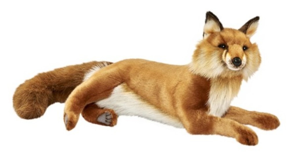 Peluche Renard Couché - 45 cm Hansa Peluche Renard Couché - 45 cm de chez Hansa, collection Animaux de la Forêt