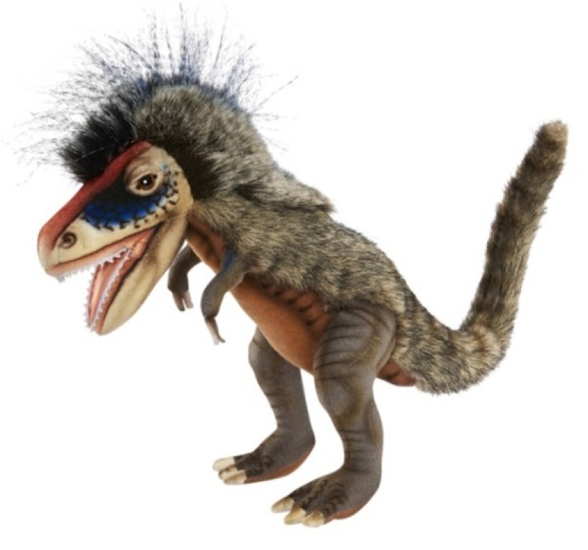 Peluche T-Rex - 38 cm Hansa Peluche T-Rex - 38 cm de chez Hansa, collection Animaux Prehistoriques et de Legendes