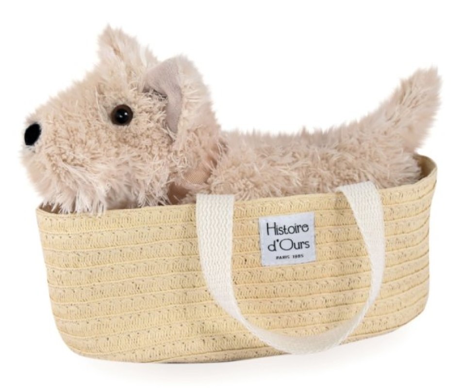 Peluche Chien Fox Ivoire Les Petits Nomades Histoire d Ours Peluche Chien Fox Ivoire Les Petits Nomades de chez Histoire d Ours, collection A la Campagne